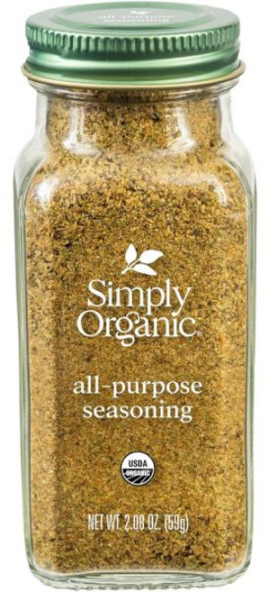 Simply Organic 마늘 갈릭 가루 분말 파우더 심플리 오가닉 올퍼포스 솔트 프리 에브리데이 스파이스 블렌드 1.8온스 병 채소 생선 등 다양한 요리에 적합 비건, 다용도 조미료, 2.08 온스 (1개 팩), 90g, 1개