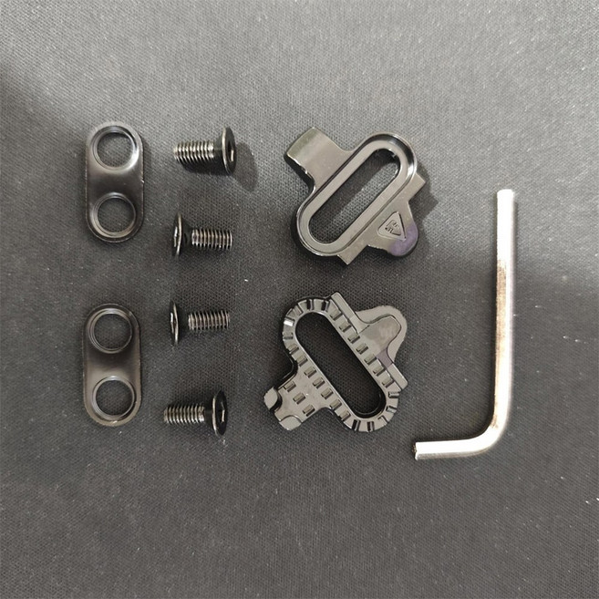 세트 사이클링 SH51 멀티 클립 2쌍 MTB 페달 SPD 신발 릴리스 자전거 페달용 산악 액세서리 클릿, Bla, 1개