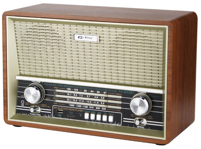 옛날라디오 엔틱 레트로 아날로그 진공관 라디 앤틱 로즈 등산 코드 골든 소품 포함, 인디고