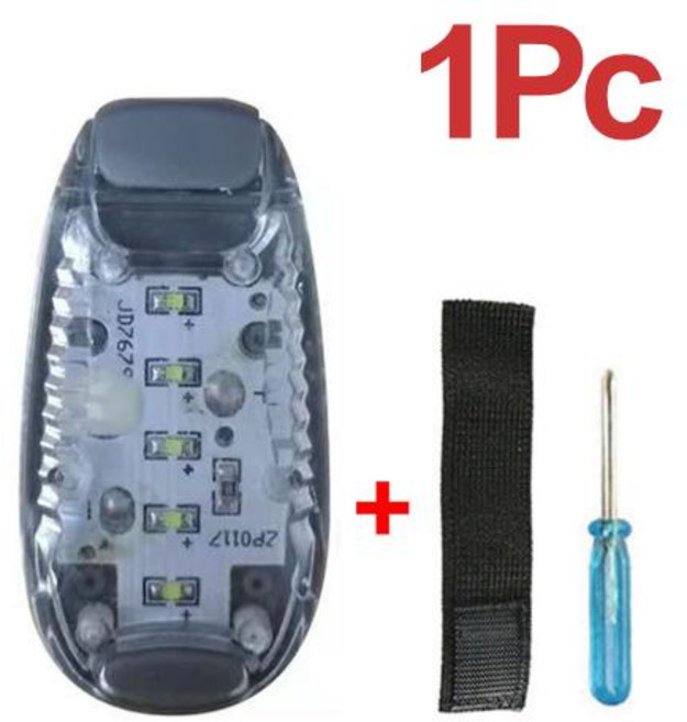 보트 용품 방수 LED 안전 조명 해양 항해 야간 사이클링 자전거 미등 IPX4 헬멧 라이트 3 가지 모드, Gray-1Pc, 1개