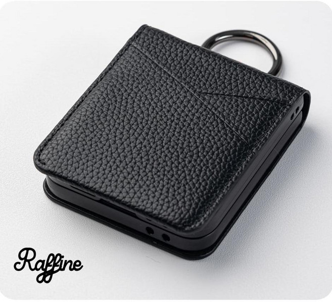 갤럭시 제트플립 라피네 레인 링 심플 카드 2장 수납 다이어리 지갑 케이스