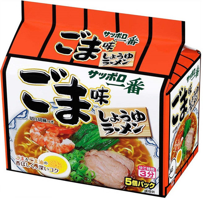 삿뽀로이찌방 고마 참깨맛 쇼유라멘 5식 x 6봉지, 1개