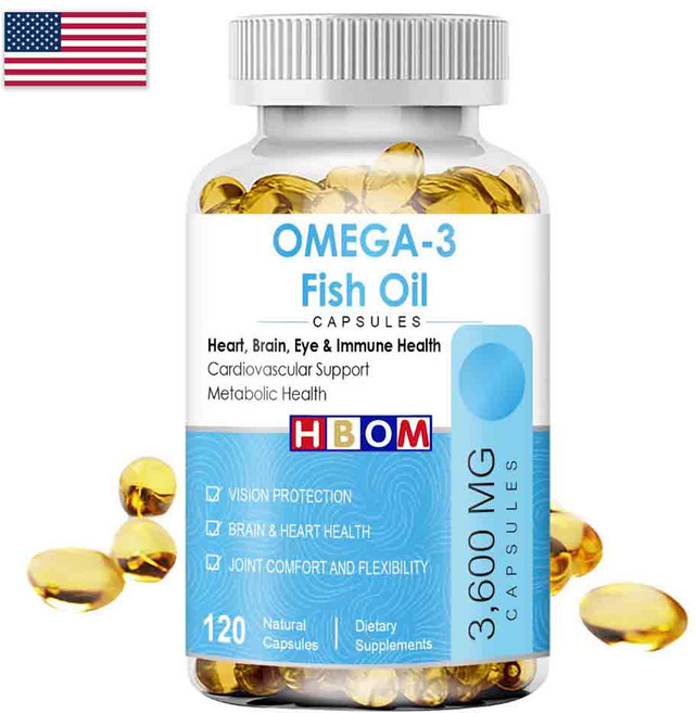 [미국수입] 오메가3 피쉬오일 4800mg 360 EPA 240 DHA, 2개, 120회분