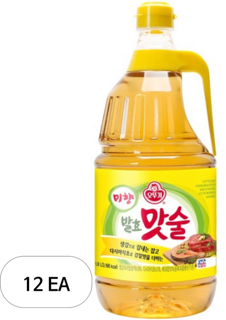 오뚜기 미향 발효맛술, 1.8L, 12개