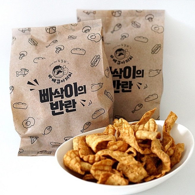 빠삭이의 반란 바삭한 어포튀김 튀각 영양간식 마른안주 맥주안주, 100g × 10개, 10개
