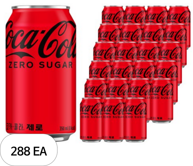 코카콜라 제로, 350ml, 288개
