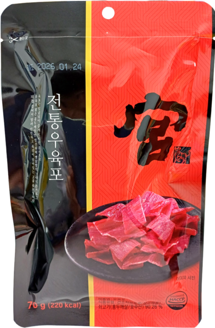 견우푸드 궁 쇠고기 코스트코 육포 70g, 1개