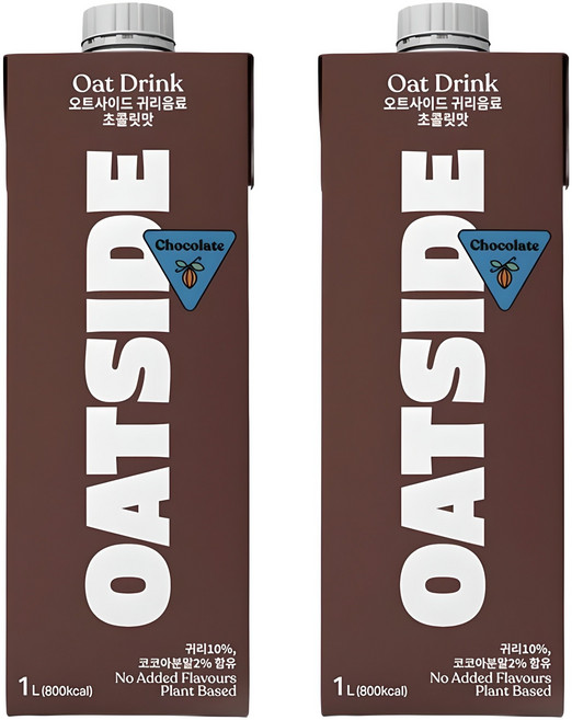 OATSIDE 歐特賽 可可燕麥植物奶, 1L, 2瓶
