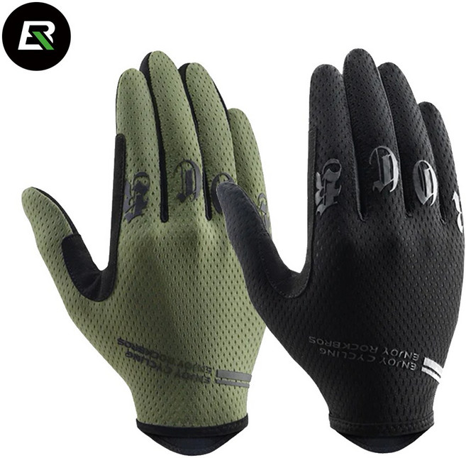 락브로스 자전거 라이딩 장갑 긴장갑 터치스크린 여름용, M, 블랙 S360-1 16110009007, 1개