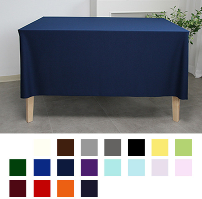 대성섬유 테이블보 기업박람회행사용테이블보-생활방수, 네이비, 2인(90*155)