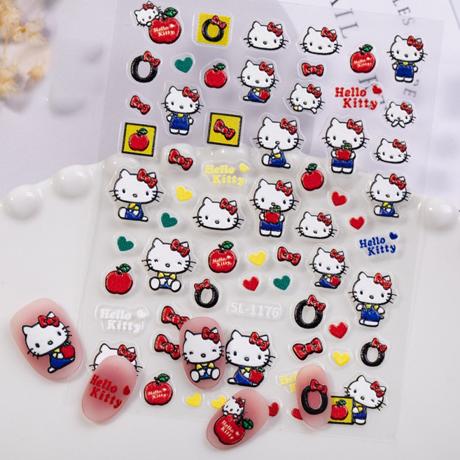 뿜뿌 네일 스티커 셀프 귀여운 네일아트 DIY, 1개, SL-1176