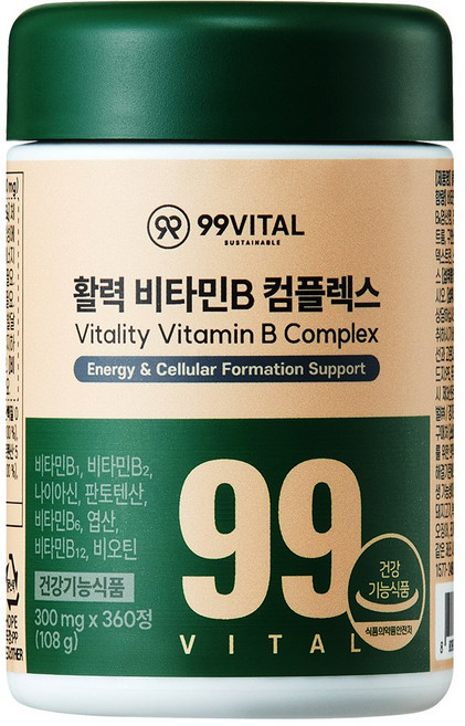99바이탈 활력 비타민B 컴플렉스, 1개, 360정