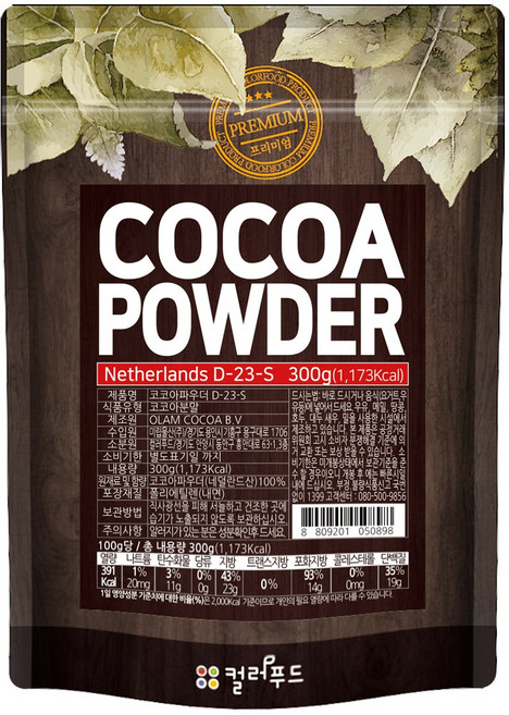 colorfood 코코아 파우더, 300g, 1개입, 1개