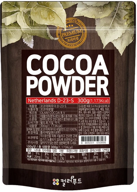 colorfood 코코아 파우더, 300g, 1개입, 1개 - 쿠팡