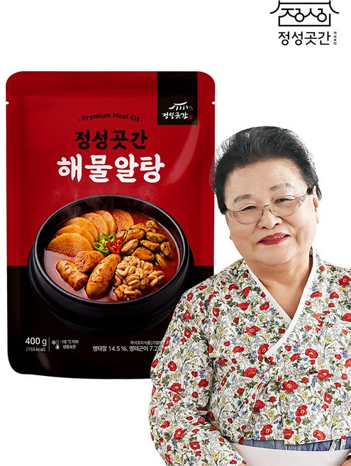 정성곳간 명인 강순의 해물알탕 400g 1팩, 없음, 1개