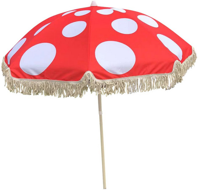 2米菇菇傘 韓風流蘇 遮陽傘 戶外庭園咖啡店 釣魚野餐