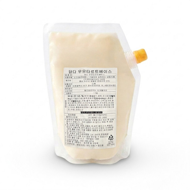 우유 타르트 베이스 에그타르트 필링 소스 디저트카페 에그타르트 만들기, 1개, 1kg