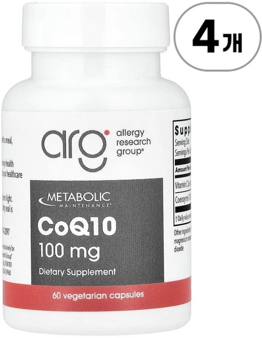 메타볼릭 메인터넌스 코큐텐 Metabolic Maintenance CoQ10 60정, 4개 - 쿠팡