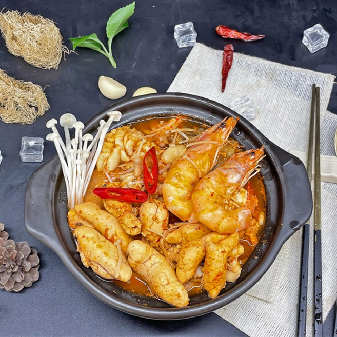 화개장터 밀키트 캠핑음식 대구이리 동태 명란 알탕, 1+1 생물알탕