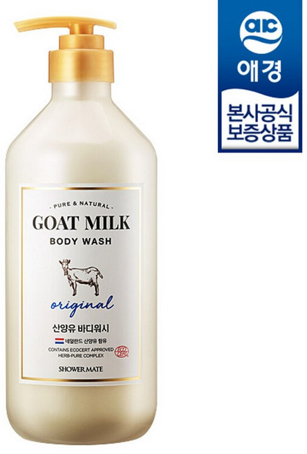 애경 샤워메이트 산양유 바디워시 800ml x1개 (오리지널/마누카허니), 1