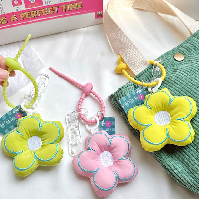 플라워 쿠션 키링 가방꾸미기 백참 키홀더 가방걸이