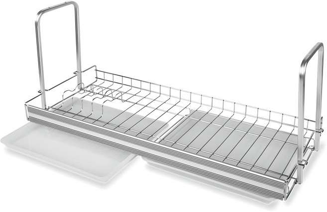 우리집엔 부착식 알루미늄 싱크선반 식기건조대 600 슬라이드
