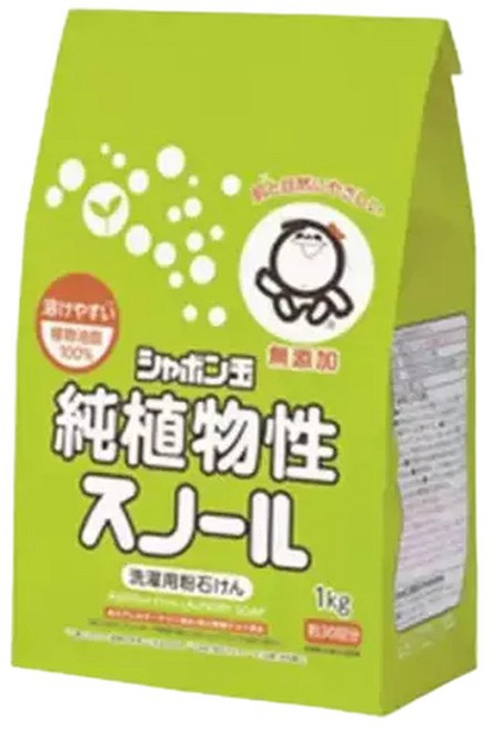 샤본다마 순식물성 세탁가루비누, 1kg, 1개