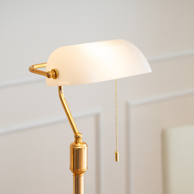 [아토조명] 빈티지 뱅크 장스탠드 엔틱 무드등 쇼파조명, 주광색