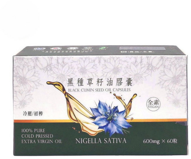 黑種草籽油膠囊, 1個, 60份
