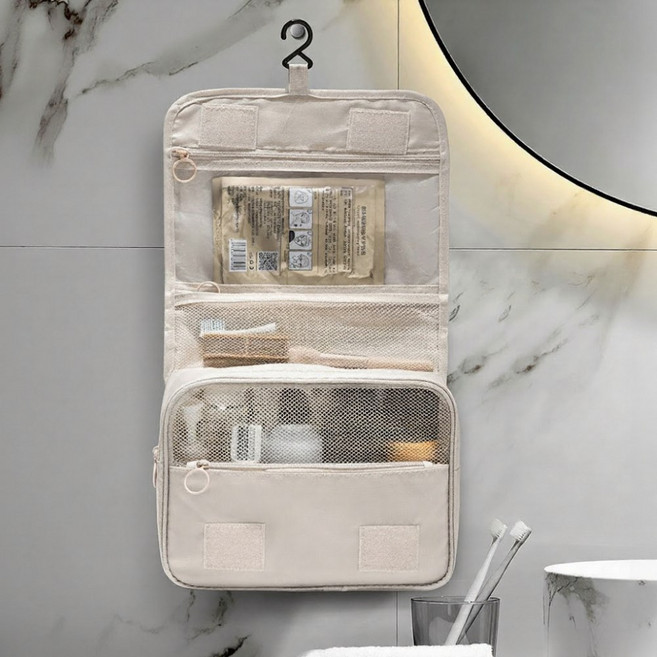 브레온 트래블 세면가방 여행용 방수 파우치 걸이형 화장품 가방