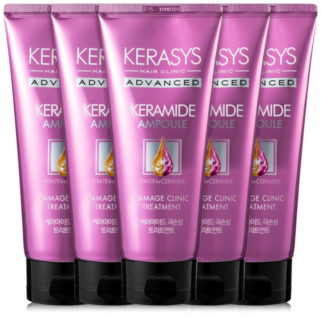 케라시스 케라마이드 헤어 트리트먼트 열손상 200ml x5, 5개