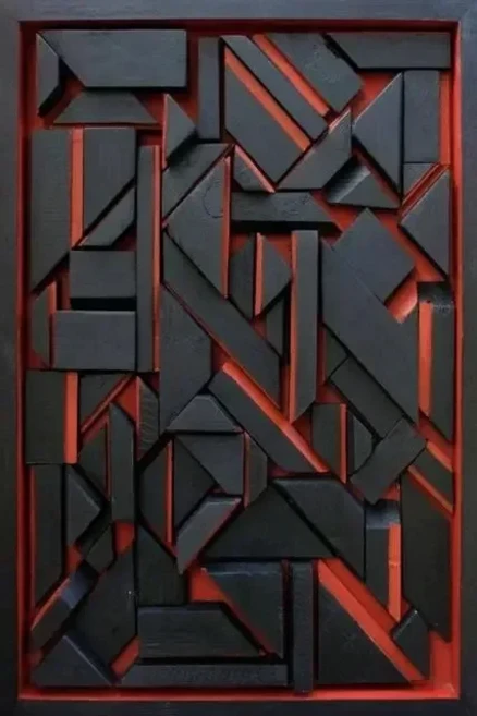 거실용 모던 D 기하학 나무 질감 아트 미니멀리스트 벽 장식 포스터 캔버스 홈 데코, 04 20x30cm No Frame, 13 P9