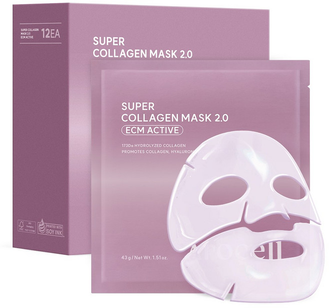 [아로셀] 슈퍼 콜라겐 마스크 2.0 ECM ACTIVE 12매 + 1매(13매), 1개, 13개입