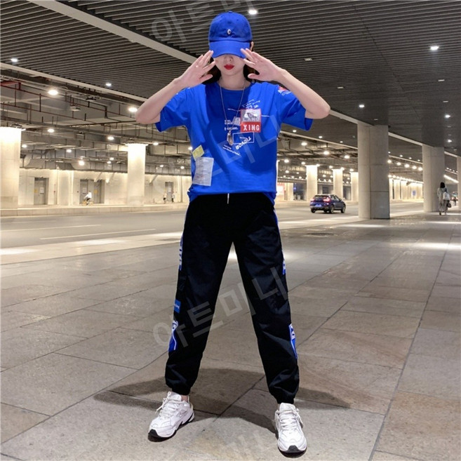 줌바댄스복세트 여성 방송댄스 연습복 운동복