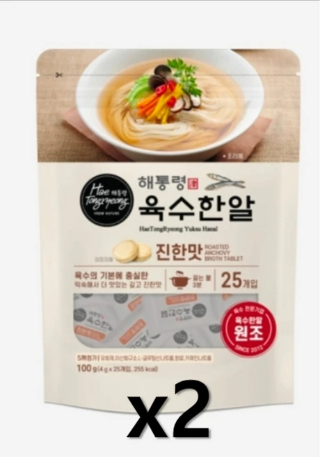 해통령 육수한알 진한맛, 4g, 50개 - 쿠팡