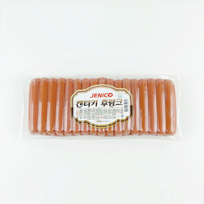 한성 켄터키 후랑크 소세지 1kg [아이스박스포함], 제니코 캔터키소세지 1KG, 1개
