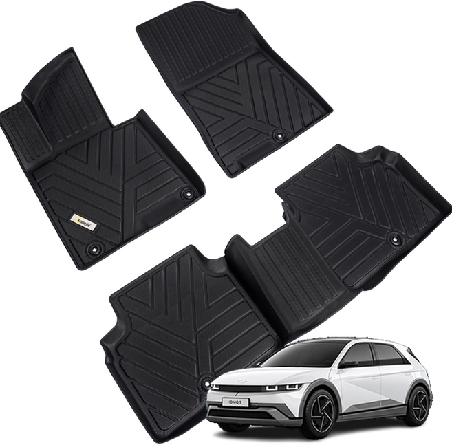 카메론 TPE 방수 카매트 3D 풀커버 세트, 아이오닉5 콘솔 이동형, 현대