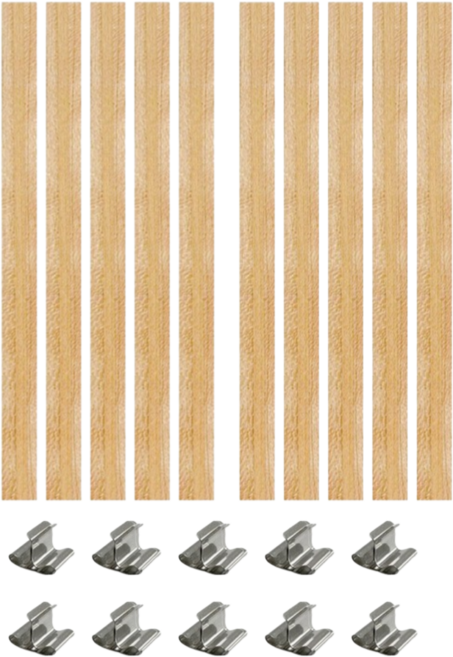 무드리빙 소이 우드 캔들 나무 심지, 10개