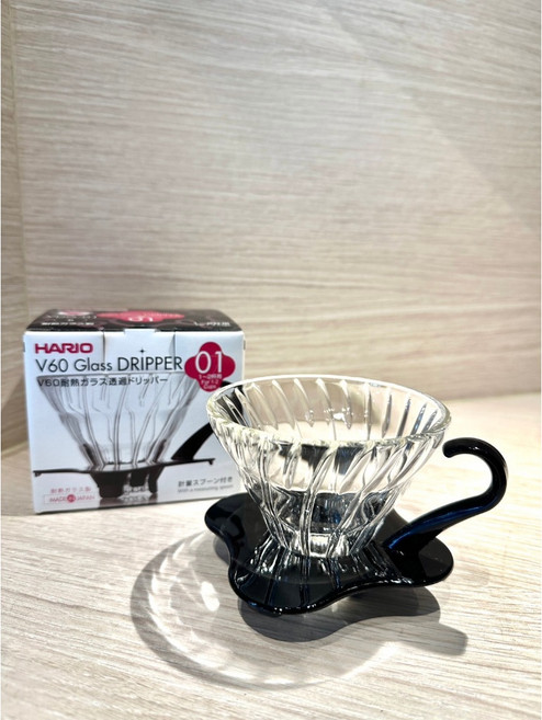 HARIO V60 玻璃濾杯 01 手沖咖啡濾杯, 1個