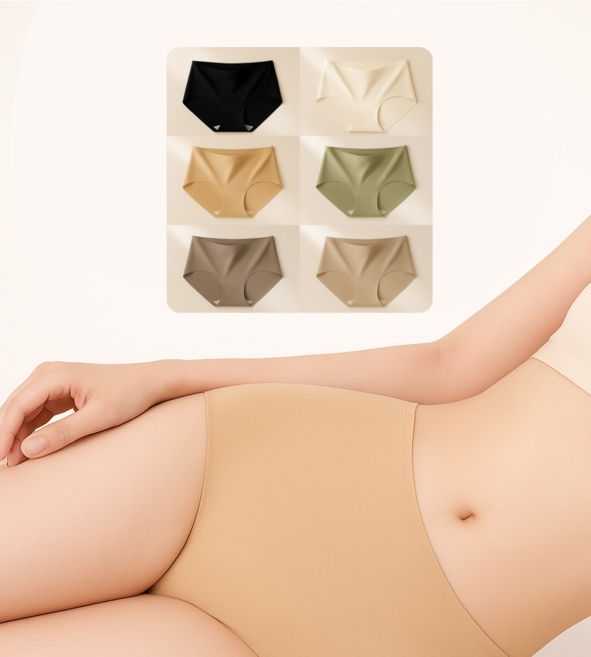Shy 심리스팬티 노라인 무봉제 누디 여성팬티 6종세트