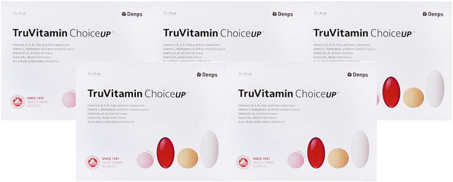 덴프스 트루바이타민 Choice UP 초이스업 1840mg X 30포 5개 / DY, 5박스