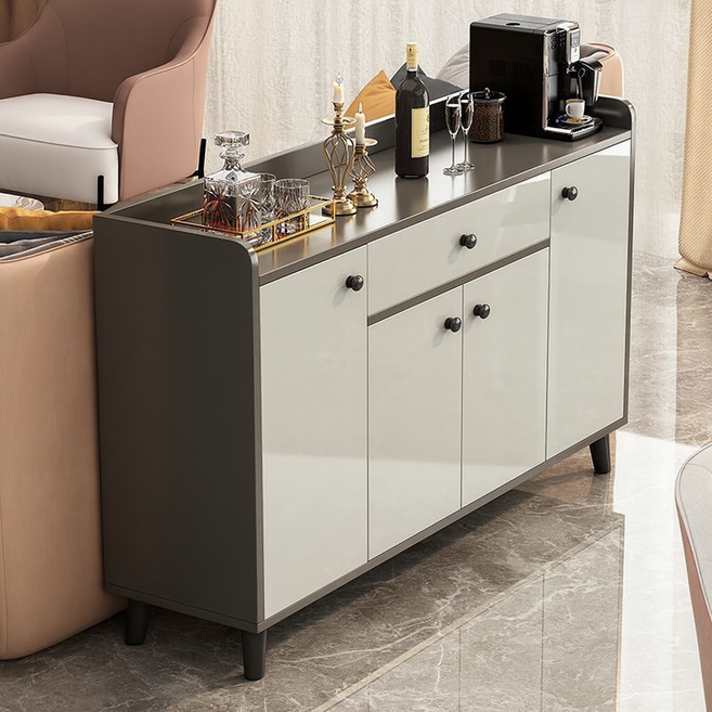 현대 거실 벽면 수납 진열장 주방용 가정용 수납장, 회색