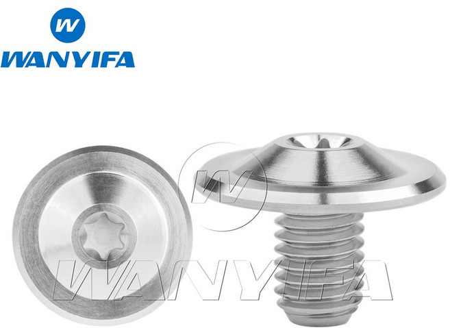 완이파 티타늄 볼트 M8x12mm 플랜지 톡스 T30 플럼 티타늄 나사 (오토바이용), 엠8