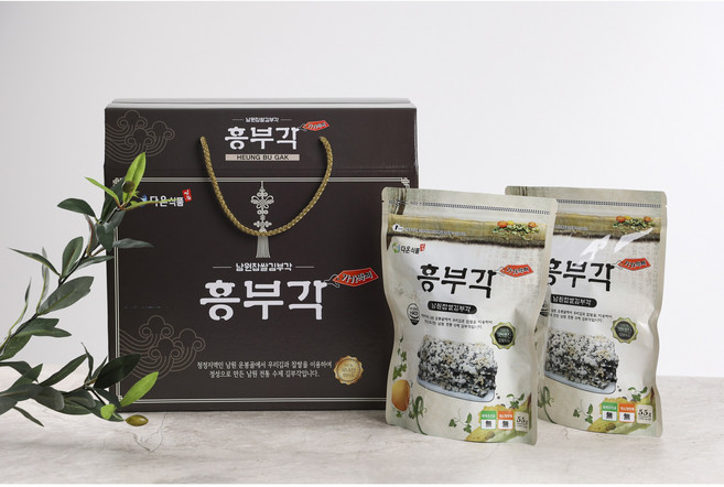흥부각 김부각 선물용 흥부각기가막혀 남원찹쌀수제김부각 명절선물 밥반찬 술안주 맥주안주 추석선물세트 아이들간식 비건간식 마른안주, 55g, 10개