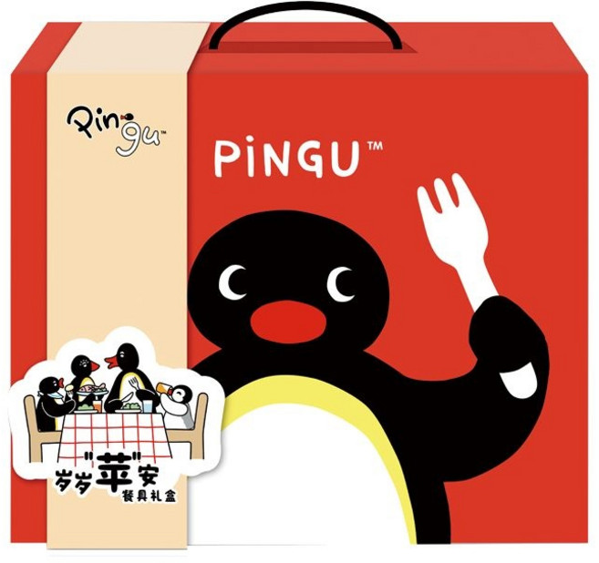 pingu 핑구 과일 플레이트 볼 접시 간장종지 세트, 레드, 1세트