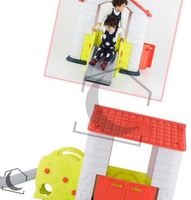 에듀플레이하우스 코랄 놀이집 미끄럼틀 아이들집