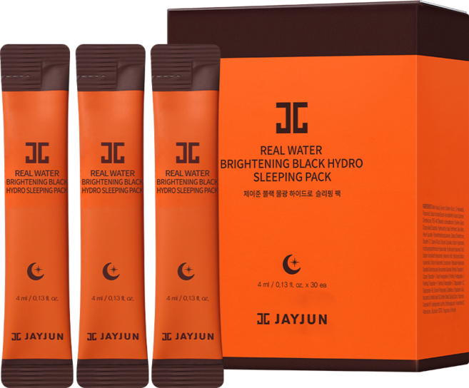 제이준 블랙 물광 하이드로 슬리핑 팩 4ml, 30개입, 1개