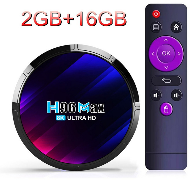 WOOPKER TV BOX 13 16GB RO 쿼드 H96 코어 8K 2GB BT5 플레이어 미디어 음성 CHIP 3528 RK3528 박스 MAX WIFI6 안드 셋톱, 영국 플러그, 2GB 16GB
