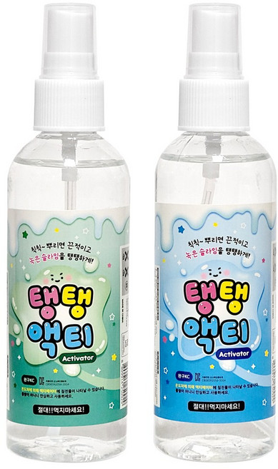 탱탱액티 슬라임 유화제 녹은 슬라임을 탱탱하게 (1000원X12개)