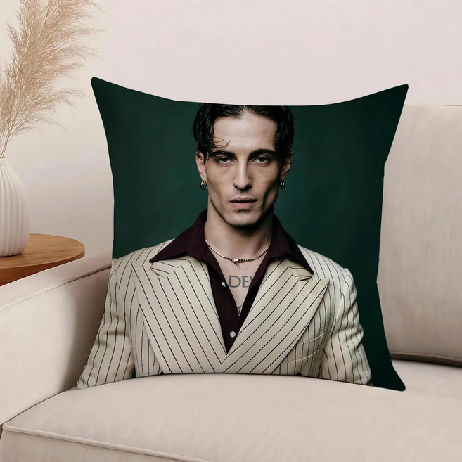 다미아노 데이비드 재미있는 작은 두려움 베개 케이스 사무실 쿠션 소파 자동차 침실 장식 커버에 적합, 1개, 3. z3 / E. 60x60CM(24x24In)